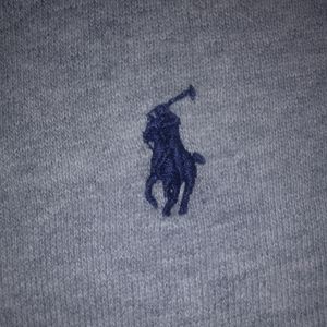 small grey pollo zip up jacket